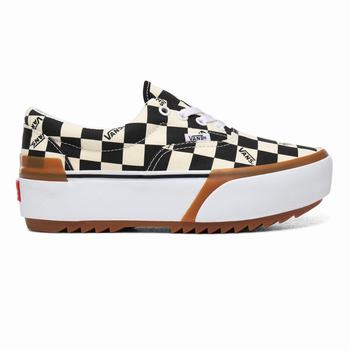 Női Vans Checkerboard Era Stacked Platform Cipő VA6315278 Színes/Fehér